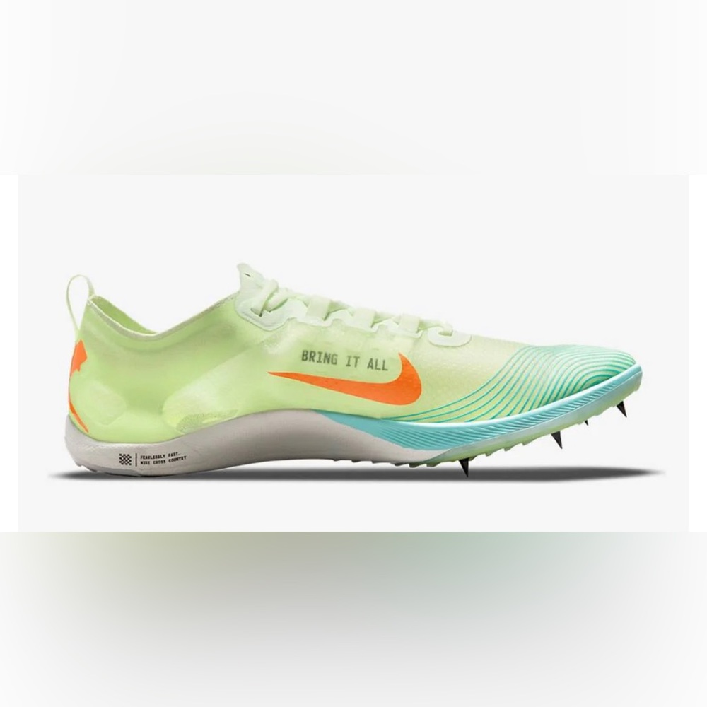 Nike Zoom Victory 5 XC Track & Field Distance Spikes, Barely Volt/Hyper Orange.